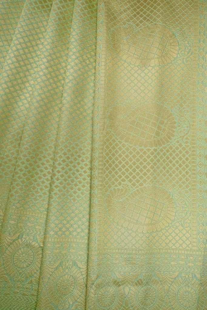 Vedhika Pista Soft Silk Saree