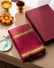 Maroon Luxurious Soft Banarasi Silk Saree