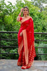 Ethnic Red Soft Silk Saree