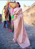 Prominent Baby Pink Kanjivaram Silk Saree