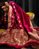Rani Pink Luxurious Soft Banarasi Silk Saree