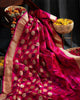 Rani Pink Luxurious Soft Banarasi Silk Saree