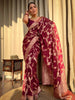 Laita Red Banarasi Silk Saree