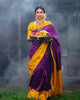 Dalliance Purple Soft Silk Saree