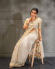 Special White Soft Banarasi Silk Saree