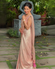 Mrinalini - Pink Banarasi Silk Saree with Subtle Zari Geometric Weave