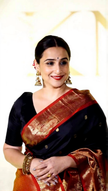Elegant Midnight Black Silk Saree with Vibrant Orange-Red Banarasi Zari Border & Tassels
