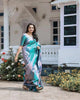 Sizzling Firozi Soft Silk Saree