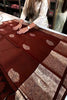 Epiphany Wine Soft Banarasi Silk Saree With Inspiring Blouse Piece