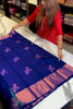 Fantabulous Royal Blue Soft Banarasi Silk Saree With Inimitable Blouse Piece