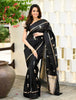 Elision Black Soft Silk Saree