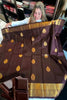 Tantalizing Brown Soft Banarasi Silk Saree With Prominent Blouse Piece