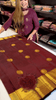 Susurrous Maroon Soft Banarasi Silk Saree With Tremendous Blouse Piece