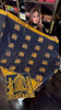 Sizzling Navy Blue Soft Banarasi Silk Saree With Petrichor Blouse Piece