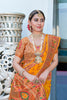Latest Yellow Meenakari Paithani Silk Zari Woven Saree