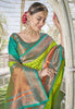 Lime Colour Butti Zari Woven Paithani Silk Saree With Resham Tassel