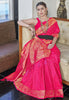 Banarasi Katan Silk Zari Woven Pink Colour Saree