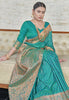 Banarasi Katan Silk Zari Woven Rama Colour Saree