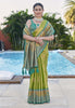 Latest Pure Tissue Zari Woven Green Colour Saree