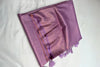 Rajal - Lavender Kanjivaram Silk Saree with Jacquard Weaving Elegance