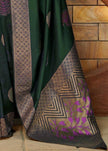 Foliage Green Banarasi Silk Saree