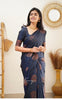Sapphire Blue Banarasi Silk Saree