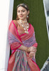 Lavender Colour Soft Kashmiri Silk Saree Wiht Zari Woven