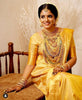 Leucous Yellow Woven Banarasi Silk Saree