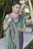 Purple Colour Kanchipuram Tissue Silk Saree