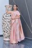 Baby Pink Organza Jaal Zari Woven Saree