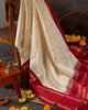 Off White Luxurious Soft Banarasi Silk Saree