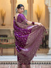 Splendiferous Purple Soft Silk Saree