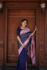 Cobalt Blue Banarasi Silk Saree