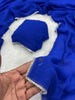 Royal Blue Georgette Saree with Sequin Border
