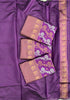 Purple Kanjivaram Silk Saree with Rich Zari Border