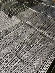 Black Banarasi Silk Saree with Silver Zari Motifs
