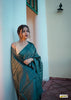Rose Rama Handloom Tissue Silk Saree