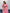 Suhani Pink Chiffon Saree with Red Bandhej Blouse