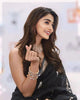 Pooja Hegde Banarasi Noir Blossom Saree