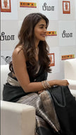 Pooja Hegde Banarasi Noir Blossom Saree
