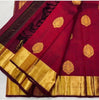 Meenal - Maroon Soft Banarasi Silk Saree with Jacquard Weaving