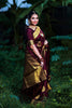 Vanshika – Maroon Soft Banarasi Silk Saree with Jacquard Weaving
