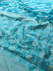 Valiba Beautiful Firozi Rich Pallu And Jacquard Saree