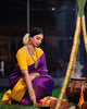 Anvi - Yellow Soft Banarasi Silk Saree with Jacquard Work