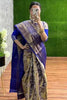 Ranjana - Royal Blue Kanjivaram Silk Saree with Jacquard Weaving