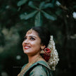 Rama Green Color Banarasi Soft Silk Saree