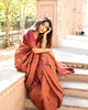 Splendiferous Maroon Soft Banarasi Silk Saree With Enchanting Blouse