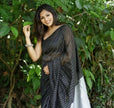 Black Banarasi Soft Silk Saree With Weaving Work