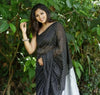 Black Banarasi Soft Silk Saree With Weaving Work