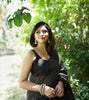 Black Banarasi Soft Silk Saree With Weaving Work